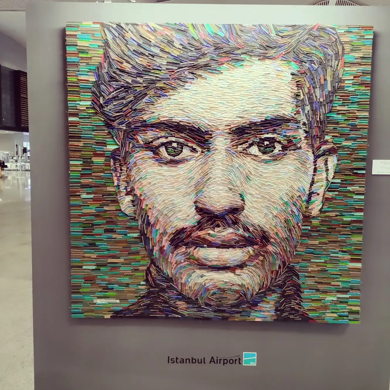 2023 Mar - Crafted out of waste electronic cables and plastic-coated wiring - by Deniz Sağdıç at IST, Turkey
